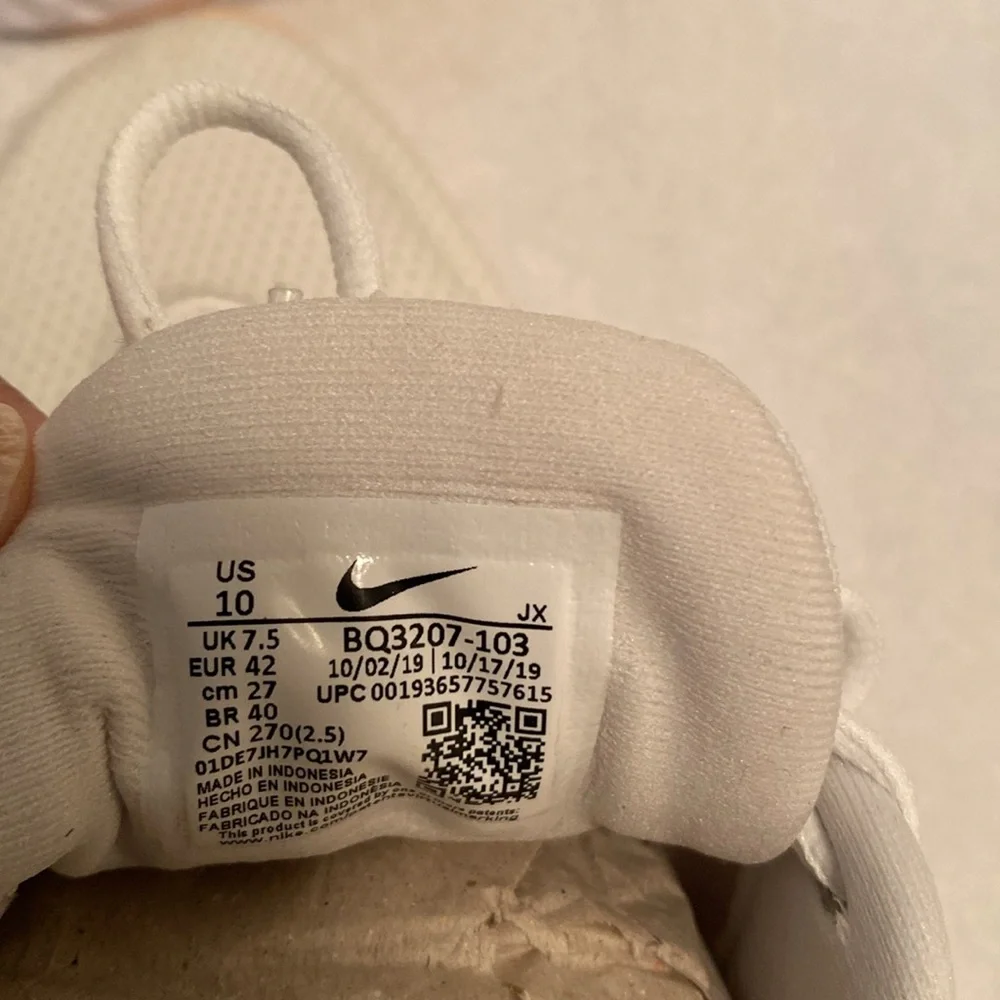 Nike Revolution White/Pink Tennis Shoes…size 10 - Picture 7 of 7